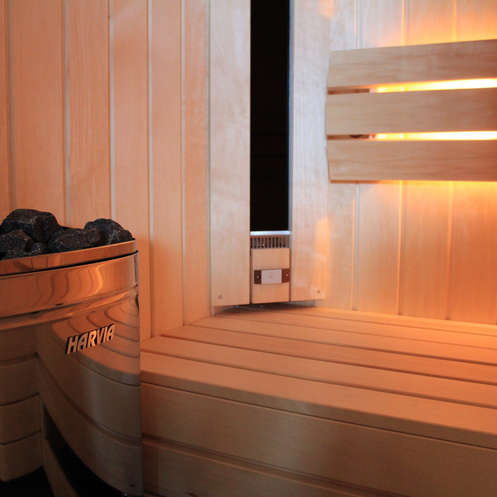 Bastu Combisauna PROF. 160 x 120 Philips infraroodlampen én een saunakachel