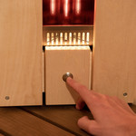 Bastu RVS drukknop infraroodlamp Inclusief besturingsunit voor max. 5 Philips lampen