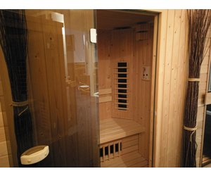 logboek expositie Daarom Infrarood sauna 130 x 120 Philips infraroodlampen. - Bastu Sauna's en  Hottubs