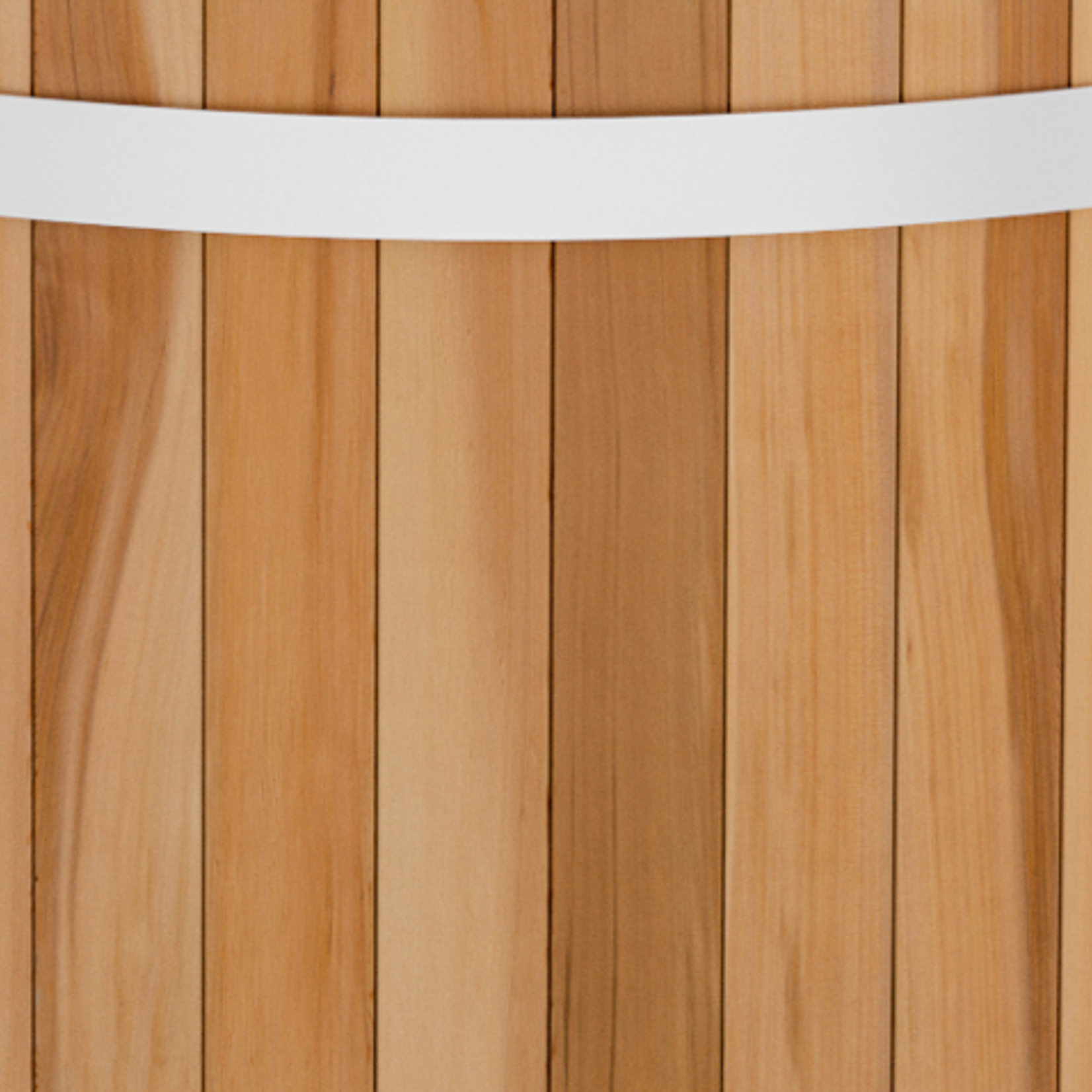 Kirami Elektrische Hottub Steady Onderhoudsvrij hout:  Thermowood of Red Cedar Hottub met ergonomische vorm Hoogte 110cm / Ø 170 cm