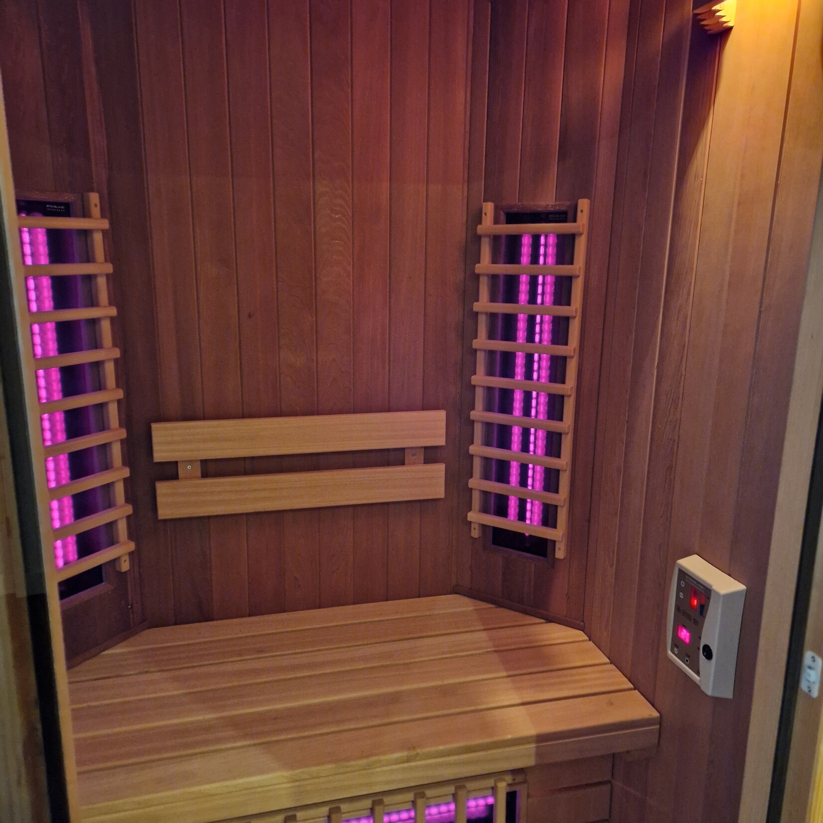 Bastu Infraroodsauna met Philips lampen. 130 x 120 "Cedar"