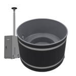Kirami Kunststof Hottub Breezy Onderhoudsvrij Composiet Verwarming op Bio-brandstof! Zeer zuinig!