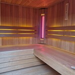 Bastu Combisauna PROF. 220 x 190 Philips infraroodlampen én een saunakachel