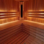 Bastu Combisauna PROF. 250 x 190 Philips infraroodlampen én een saunakachel