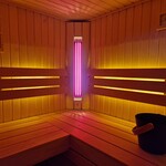 Bastu Combisauna PROF. 220 x 220 Philips infraroodlampen én een saunakachel