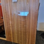 Bastu Saunadeur Glasplaat Helder