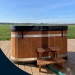 Kirami Actieset! 2 persoons Hottub Tiny Thermowood Verwarming op Bio-brandstof! Zeer zuinig!