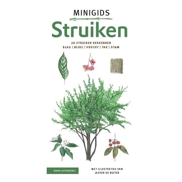  Minigids Struiken - 28 struiken herkennen | blad, bloei, vrucht, tak en stam