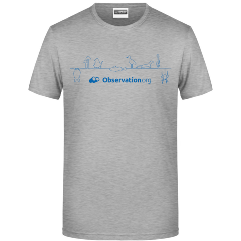 T-shirt observation.org instant classic - grijs