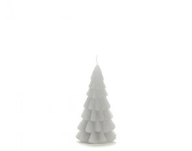 Kaars kerstboom klein - cool grey