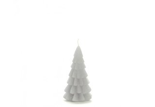 Kaars kerstboom klein - cool grey