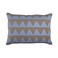 Broste kussen zigzag blauw