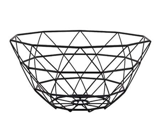 Fruitschaal hoog zwart