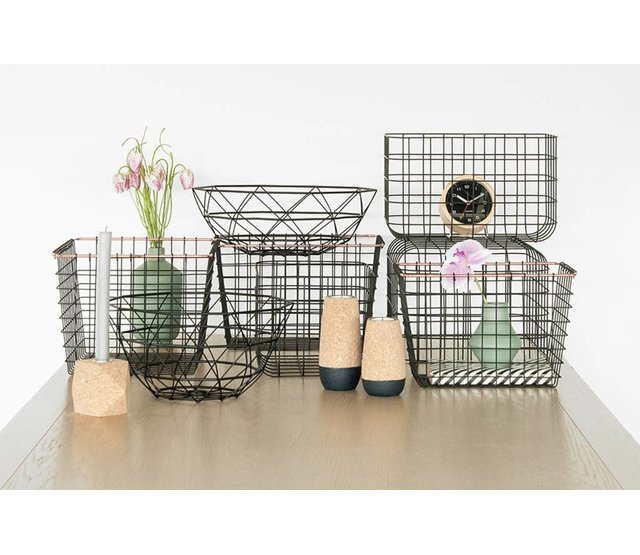 Fruitschaal hoog zwart