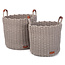 KidsDepot Korbo mandenset grijs