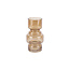 Present Time Courtly Vase glass honey brown