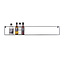 Woood Wandplank Meert zwart 100 cm