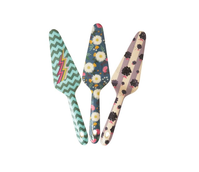 Melamine taartschep Disco balls- zig zag