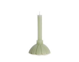 Kaars sculptuur Petal - dusty groen