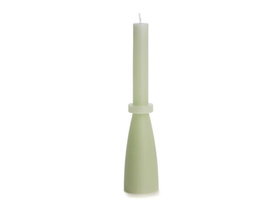 Kaars sculptuur - dusty groen
