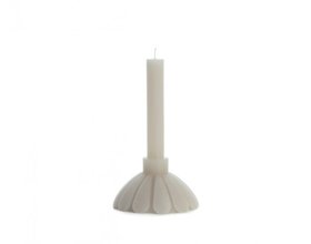 Kaars sculptuur Petal - linnen