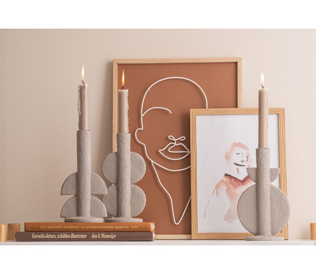 Kandelaar classic  Double bubble ivory Kandelaar classic  Double bubble ivory