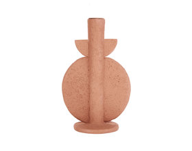 Kandelaar bubble orange terracotta