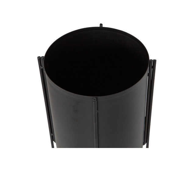 Arda plantenpot Metaal zwart