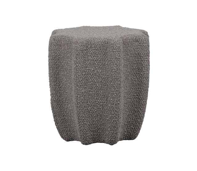 Soft star poef lichtgrijs