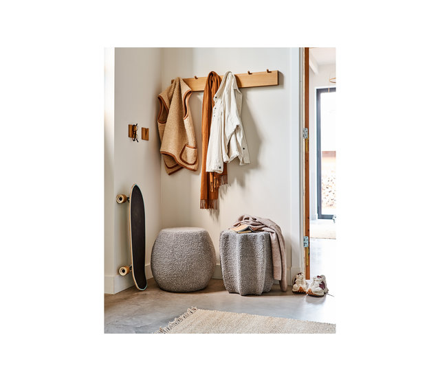 Soft star poef lichtgrijs