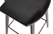 Senn barstoel fluweel zwart