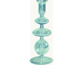 Kandelaar glas - lichtgroen
