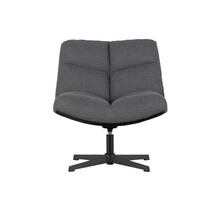 Draaifauteuil Vinny - bouclé antraciet