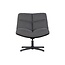 Woood Vinny Draaifauteuil Bouclé antraciet