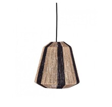 Hanglamp Ven zwart/jute