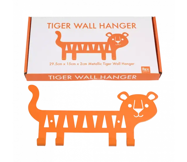 Wandkapstok Tijger metaal