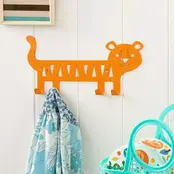 Wandkapstok Tijger metaal