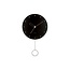 Present Time Wandklok Pendulum studs zwart