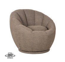 Draaifauteuil Kroon - bruin