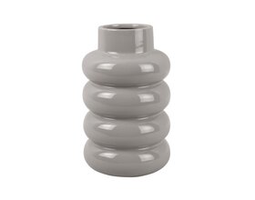 Vaas Bobbly glanzend grijs