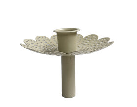 Fleskandelaar taupe (groot)
