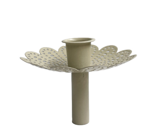 Fleskandelaar taupe (groot)