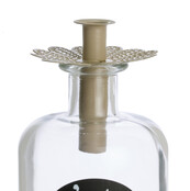 Fleskandelaar taupe (groot)