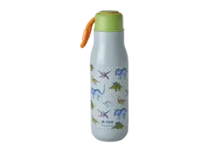 Drinkfles Dino dusty blue