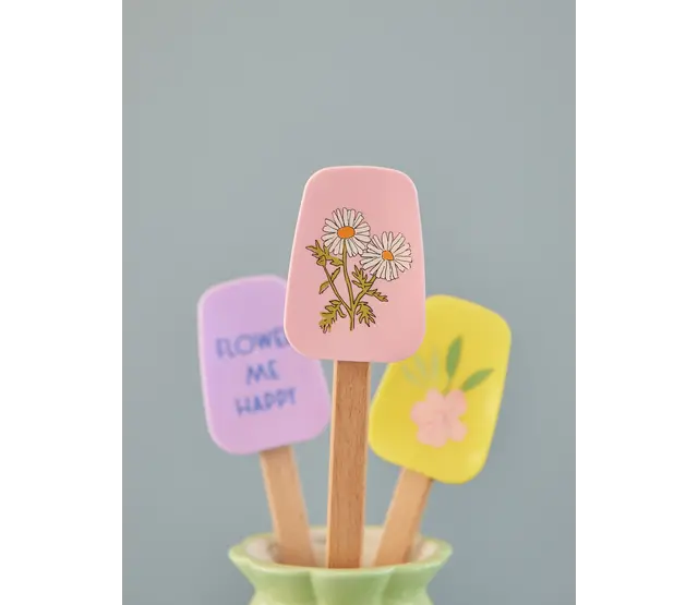 Siliconen spatel zachtroze