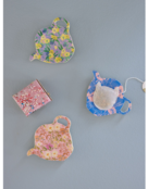 Melamine Theezakjeshouder paars floral field Melamine Theezakjeshouder paars floral field