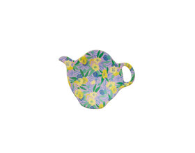 Melamine Theezakjeshouder paars floral field