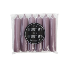 Dinerkaarsen mauve