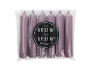 Dinerkaarsen mauve