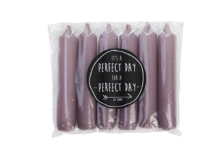 Dinerkaarsen mauve